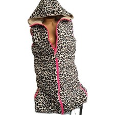 Zwillingsherz Damen Wendeweste "Leopard" Hellbeige Gr. S-XL Weste (4672) NEU