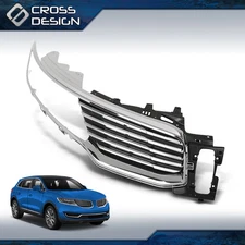 Grille Insert Passenger Right Fit For 2016-2018 Lincoln MKX FO1200597 FA1Z8200AA