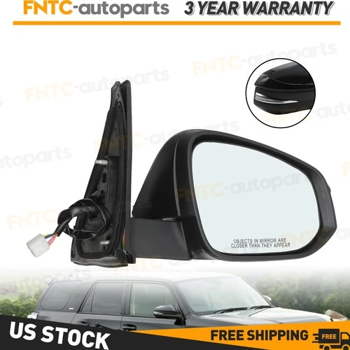 Mirror Passenger Right Side Heated For 2014-18 Toyota 4 Runner with Signal Lamp