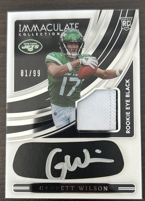 2022 Immaculate Collection - RC Eye Black Jersey Garrett Wilson #REB-5 /99 