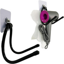 Universal Hair Dryer Holder Wall Mount Blow Dryer Holder Hook Hair Tool Rack