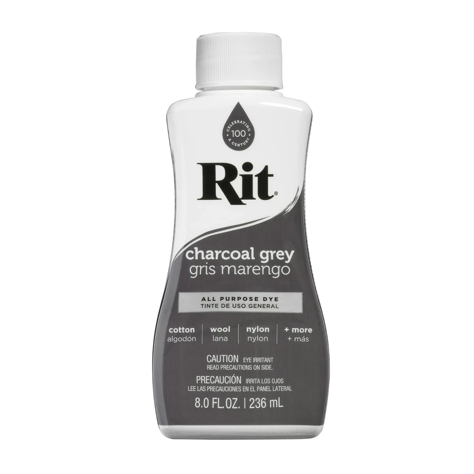 (Paquete de 4) Tinte líquido multiusos Rit, gris carbón 8 fl oz Foto 2 de 4