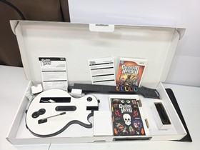 Nintendo Wii RVL-001 Complete + Guitar Hero 3 Boxed Game Bundle (No Wii Sports)
