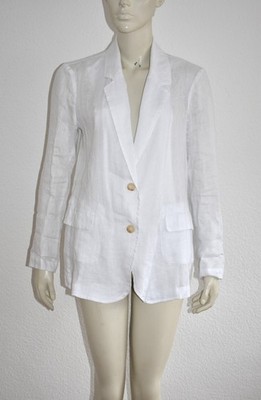 OTTOD'AME - Blazer in weiß aus 100 % Leinen Gr. 34 36 - neuwertig