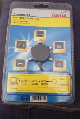 Hama Adapterset 2.0 Mini-USB-Adapter-Set 5in1 Schwarz