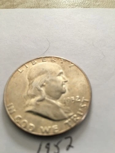 1952 Franklin half dollar au