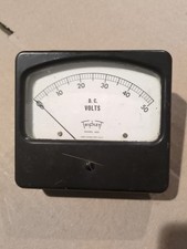 Triplett 420 Panel Meter/Gauge 0-50 DC Volts 1000 Ohm Per Volt 4-1/2" Square