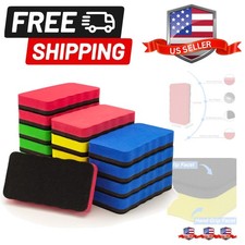 16 Pcs Dry Erase Erasers, Magnetic Whiteboard Eraser, Magnetic Eraser for Dry...