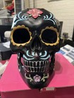 Cebra Rosa Cerámica Calavera de Azúcar Luz de Té Candelabro Halloween Decoración del Hogar