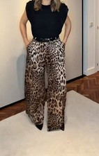 ZARA PANTALONE RASO GAMBA LARGA CON CINTURA Leopardato | 7965/173/051