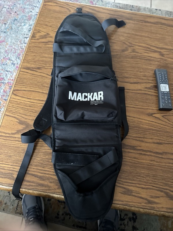MACKAR X70 Skateboard/Longboard Carry Bag Backpack Straps Black