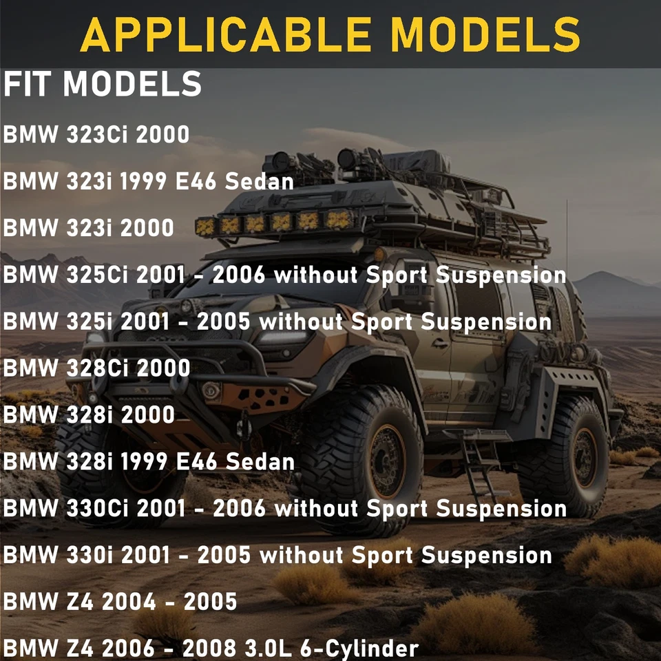 ☞NEW FRONT LOWER CONTROL ARMS ASSEMBLY SWAY BARS FOR BMW 325CI 328I Z4 - Image 3 of 4