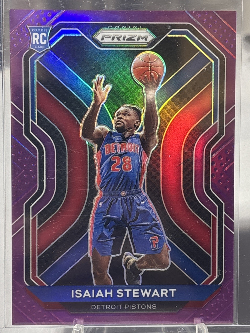 2020-21 Panini Prizm - Isaiah Stewart #254 Purple Prizm /99 (RC)