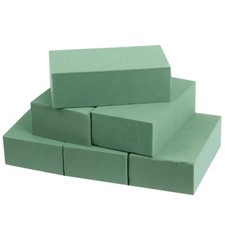 Floral Foam Blocks , 6 Pack Small Green Wet Dry Flower Foams Florist Plant Fo...