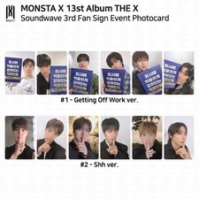 MONSTA X The 13th Mini Album THE X Soundwave 3rd Fan Sign Event Photocard KPOP