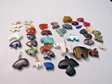 LOT OF 45 SOUTHWESTERN GEMSTONE FETISH BEADS ...