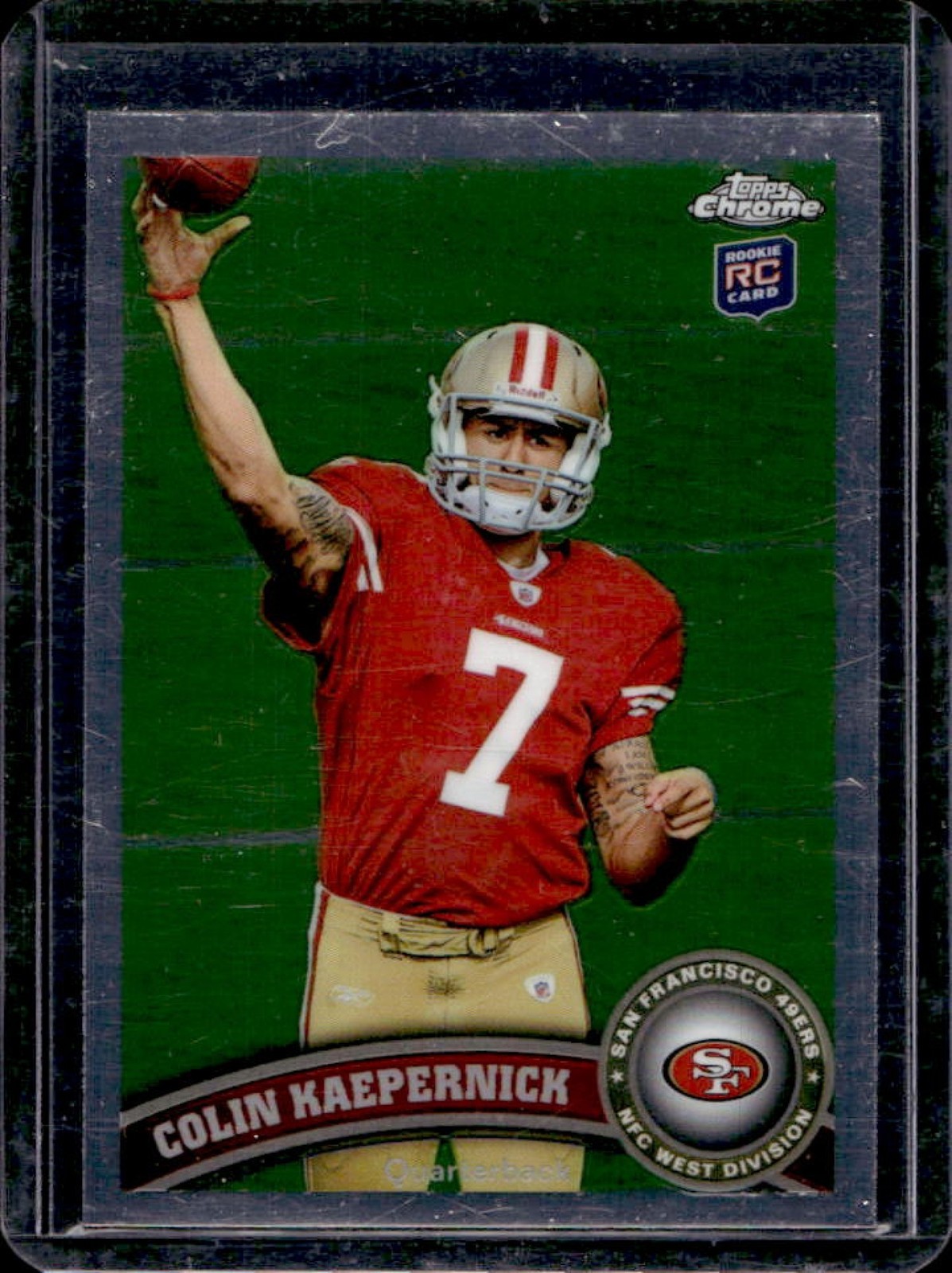 2011 Topps Chrome Colin Kaepernick RC Rookie #25 49ers