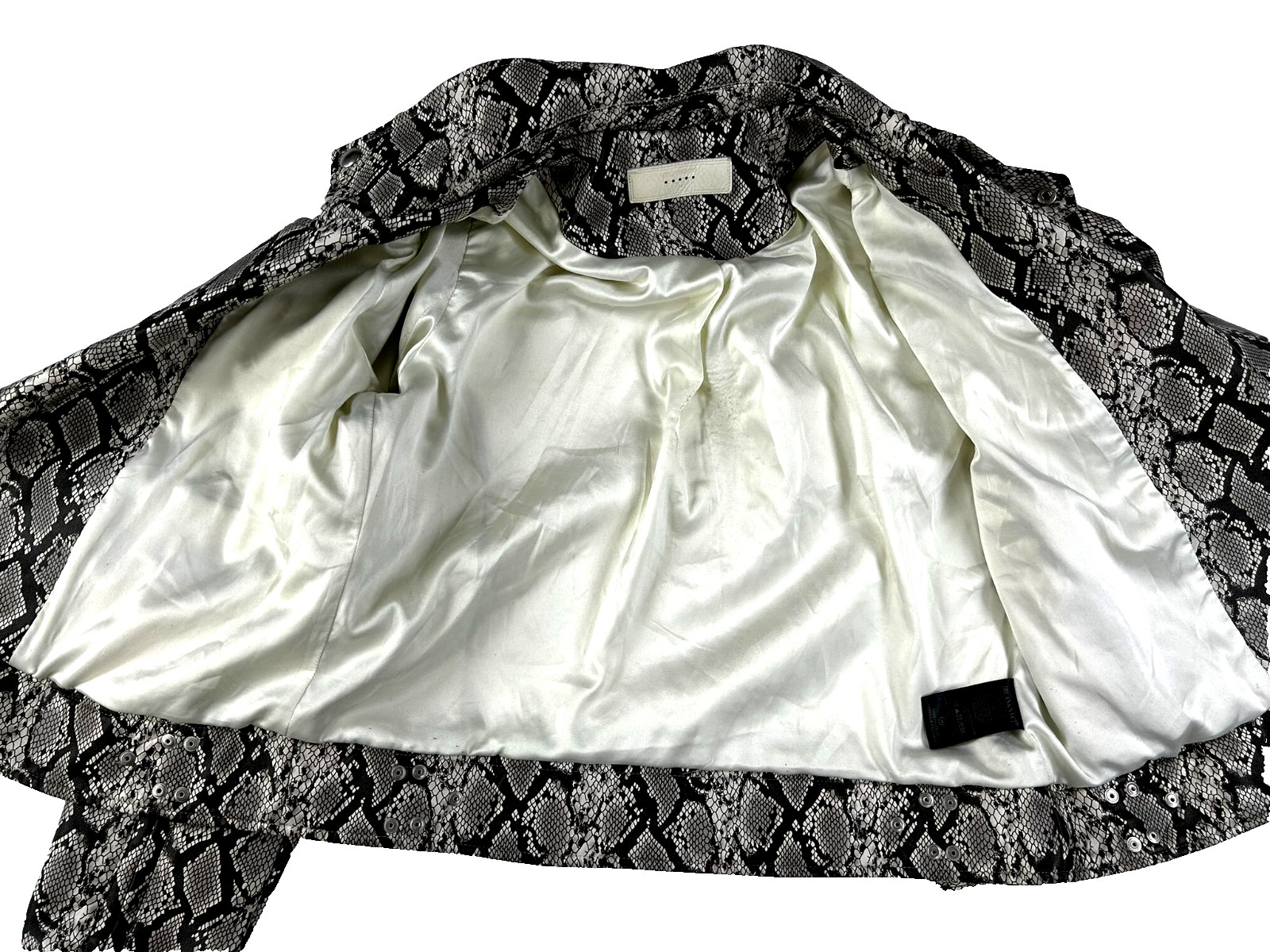 Blank NYC Women's Snakeskin Python Print Biker Mo… - image 5