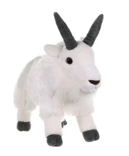 NEW! 12 Inch (12") Mountain Goat Plush Toy by Wild Republic #11047 White/Gray 