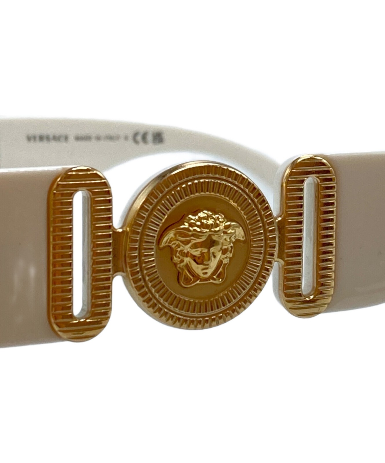 VERSACE Medusa Biggie Sunglasses 53-18-140 White Used - Minor Scratches, Case... thumbnail 8