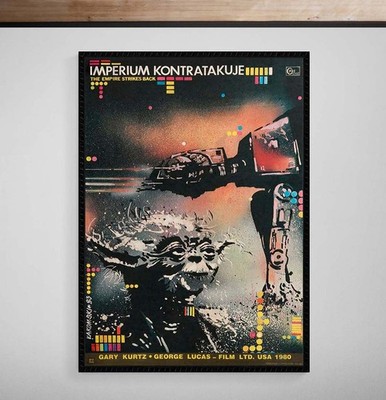 Empire Strikes Back 1980 Polish Poster Giclée Fine Art Paper Print Wall Art