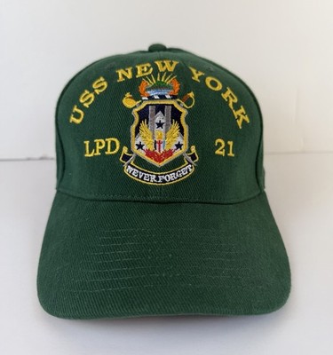 USS NEW YORK LPD 21 ETT Green Hat US Ship Adjustable NEW
