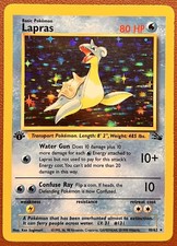 Pokemono Lapras 10/62 1st Edition Fossil Holo on eBay