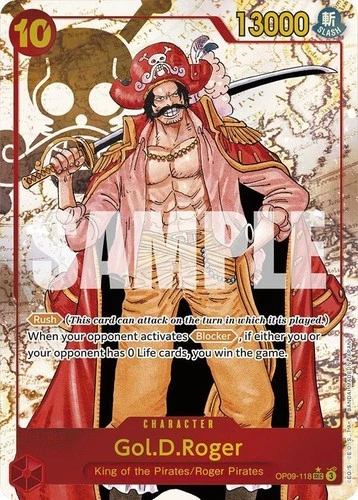 Gol D Roger Alt Art SEC OP09-118 One Piece CCG