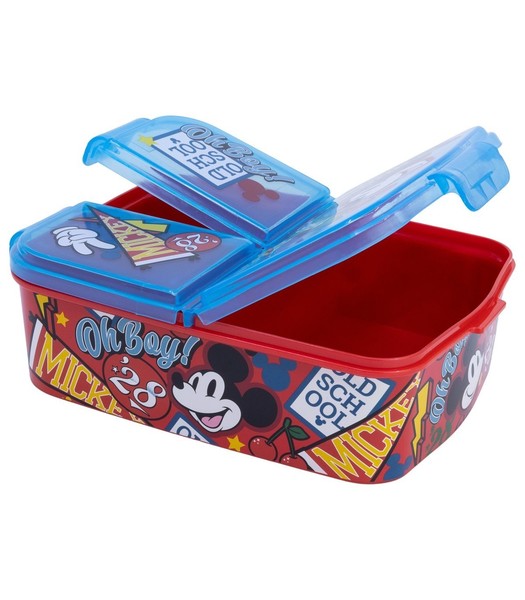 Disney Mickey Mouse Lunchbox Kinder Brotdose Mit 3 FäChern Pausenbox-image