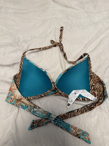 Top e inferior de bikini brasileño de doble cara Calzedonia follaje salvaje talla M y L - Imagen 5 de 14