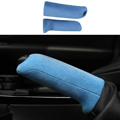 Blue Suede Brake Handle Handbrake Cover Trim For BMW 1 Series F20 F21 F22 F23
