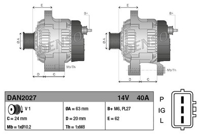 DENSO DAN2027 Generator