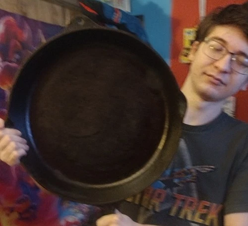 VTG 14 Cast Iron Skillet LARGE Frying Pan Antique Unmarked Wagner Ware Griswold