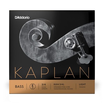 D'Addario Kaplan Bass Single E String, 3/4 Scale, Light Tension