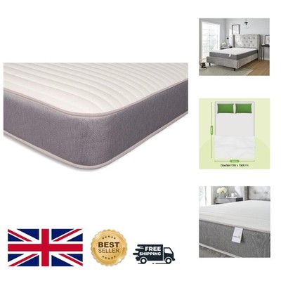 Luxus 8 Zoll Doppel Memory Foam Matratze - Soft & Cool Touch Grau Design