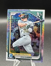2024 Bowman Ryan Lasko BCP-105 1st Mojo Refractor | Oakland Athletics