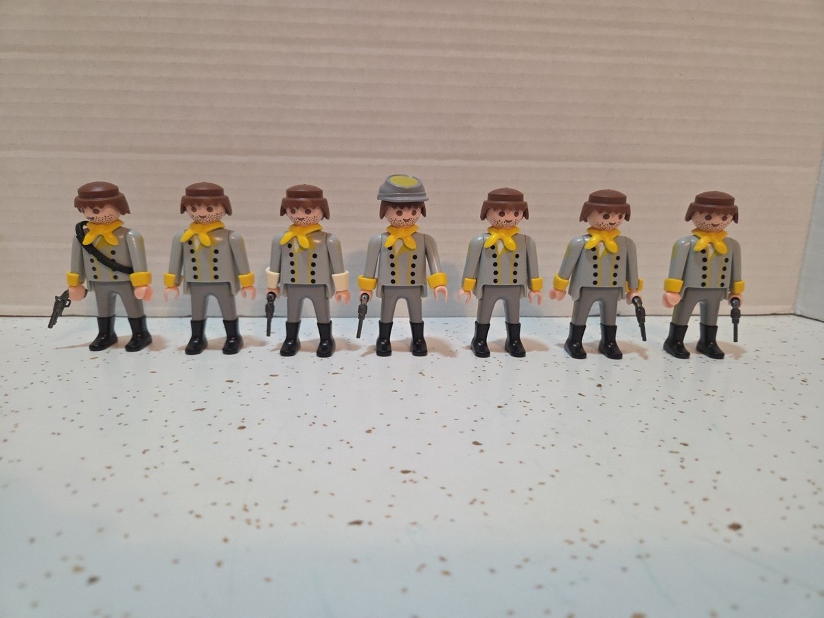Playmobil Geobra 1992 Vintage Civil War Confederate Soldiers