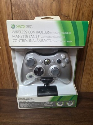 OEM Microsoft Xbox 360 Wireless Controller Silver Special Edition New Sealed
