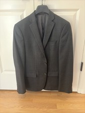 Men s Van Heusen Charcoal Gray Plaid Blazer Size 40R