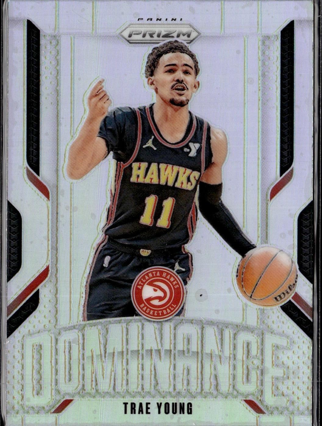 2024-25 Panini Prizm #20 Trae Young Dominance Prizms Silver