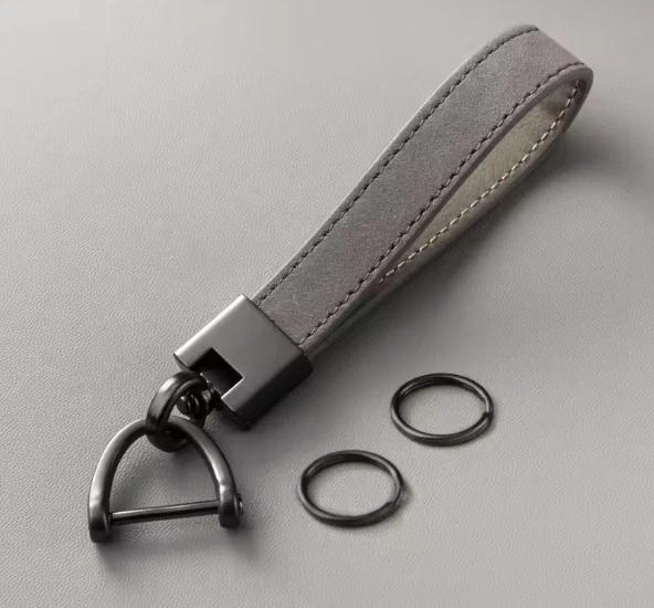 BMW Geniune Leather Keychain With Buckle Car Keyring AUTOMOTIVE ACCESSORIES USA - Image 3 of 4