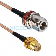 N female Jack bulkhead O-ring to SMA female RF pigtail coaxial Cable RG316 15cm