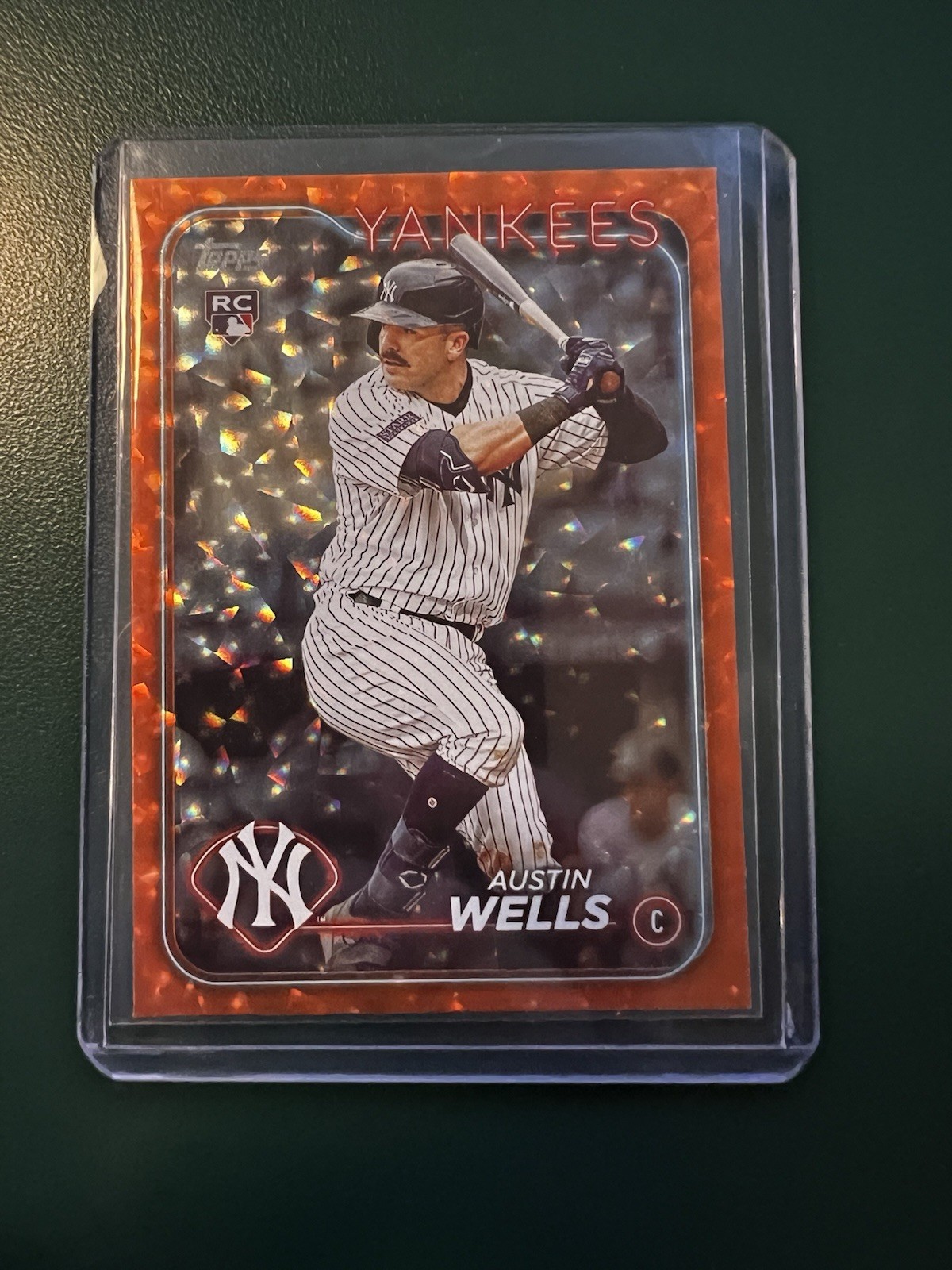 2024 Topps Series 2 - Austin Wells #624 Orange Foil /299 (RC)
