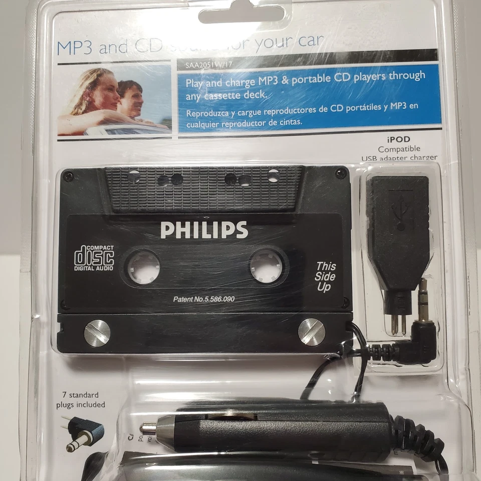Philips SAA2051W/17 MP3 y CD Adaptador Universal Cassette (Negro) SELLADO NUEVO Foto 4 de 4