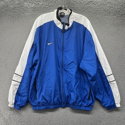 Vintage Nike Windbreaker Jacket Mens XL Full Zip Team Swoosh 90s