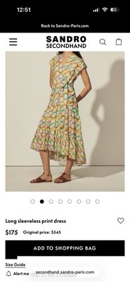 FLASH SALE! Gently Worn Sandro Dress In Size 34!