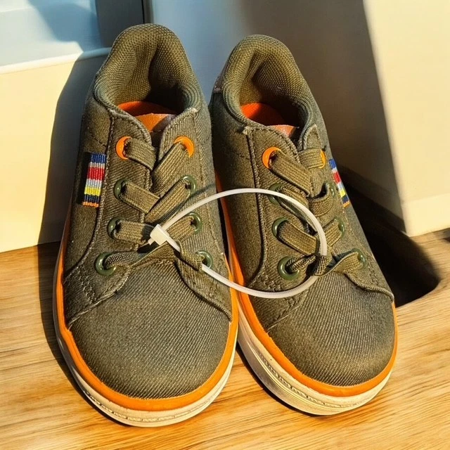 Penguin by Musingwear SLIP ON Sneakers Size Kids 8 Brown Orange - Image 3 of 4