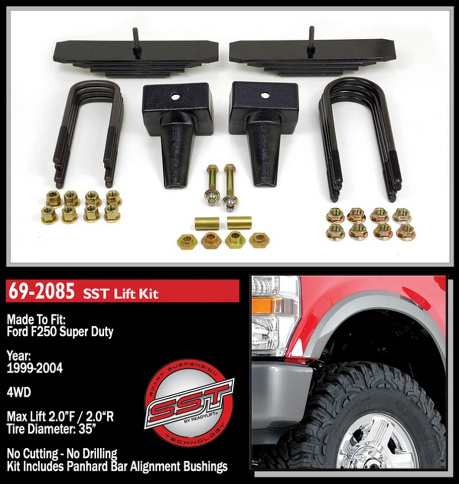 Kit de elevación ReadyLift 2" para Ford SuperDuty F250 F350 Excursion 4x4 1999-2004 Foto 2 de 2