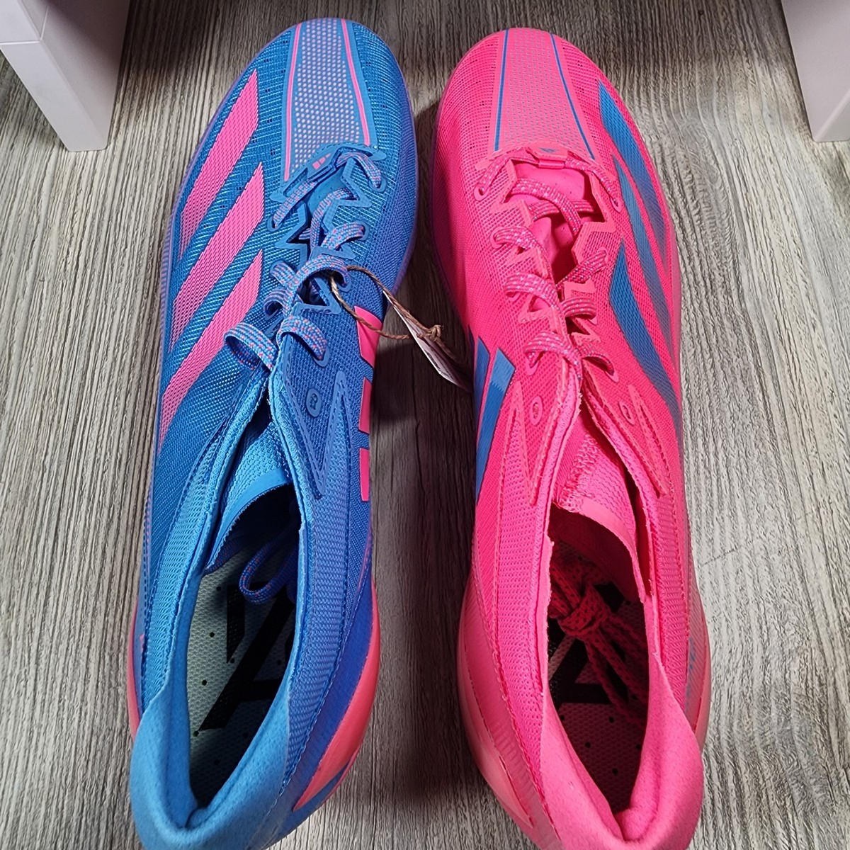 Adidas Adizero Football Electric Snack Attack Mens Size 8.5 IE4406 Pink Blue NEW Adidas Adizero Electric Football Snack Attack Pink/Blue Mens  main image 2