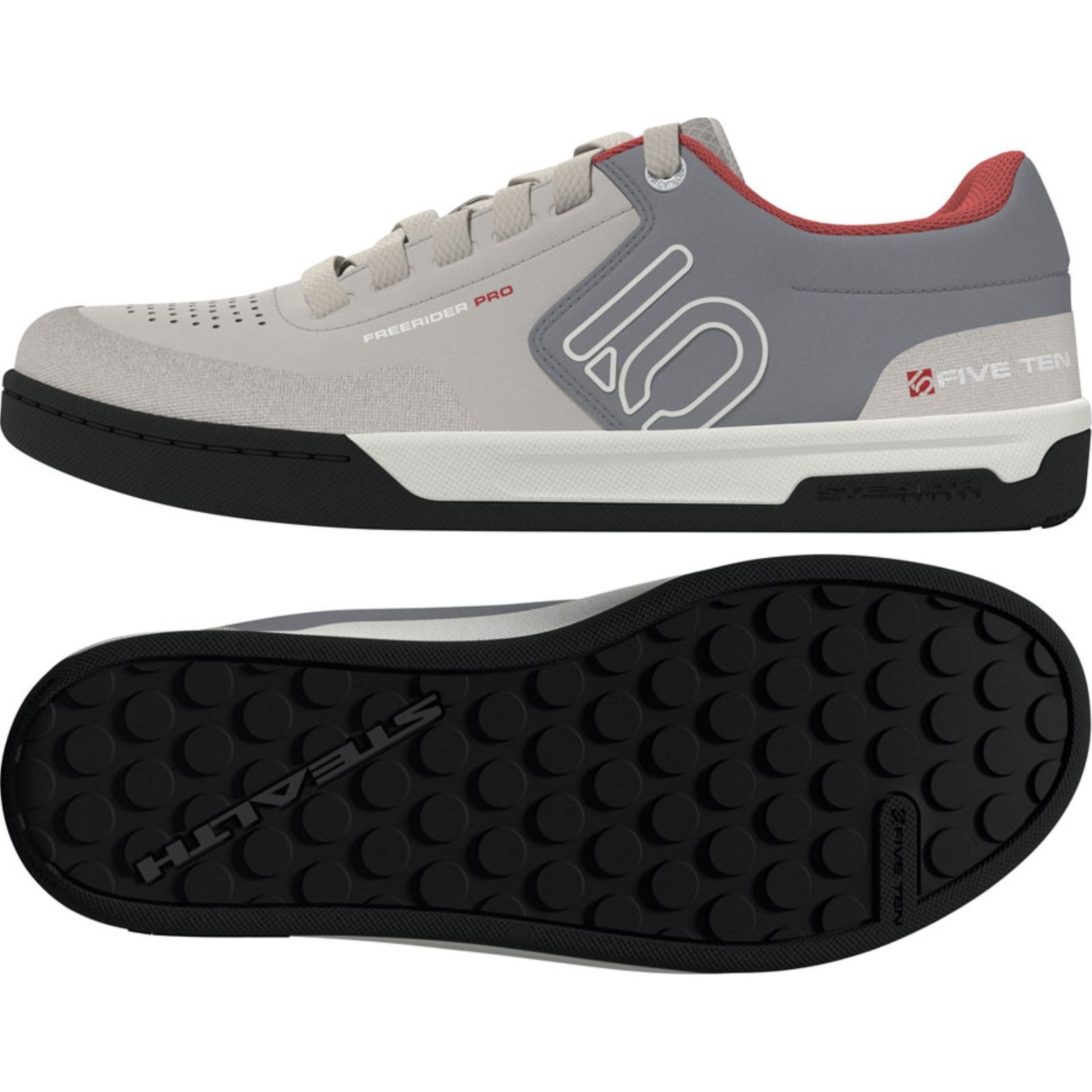 Five Ten Freerider Pro Flat Shoes - Men's, Alumina/Off White/Gray 3, 8 JQ1142-8 thumbnail 2